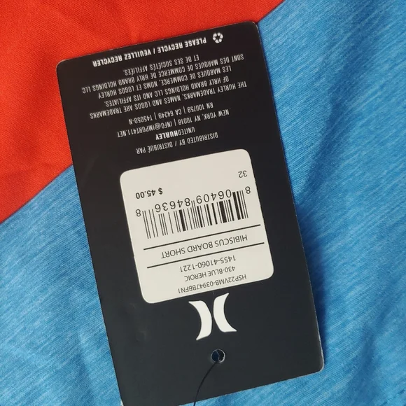 HURLEY Men's Hibiscus Board Shorts NEW - Picture 9 of 9